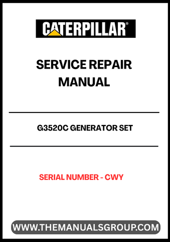 Ensure the longevity and optimal performance of your CAT G3520C Generator Set with our comprehensive Service Repair Manual. Designed specifically for serial number CWY, this manual provides detailed instructions and insights to help you troubleshoot and maintain your generator effectively.