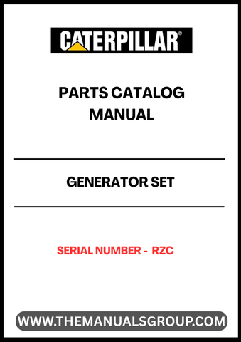 Discover the essential CAT Generator Set Parts Catalog Manual, specifically designed for serial number RZE. This comprehensive manual serves as a vital resource for technicians and operators, providing detailed information on parts, specifications, and maintenance procedures to ensure optimal performance of your generator set.