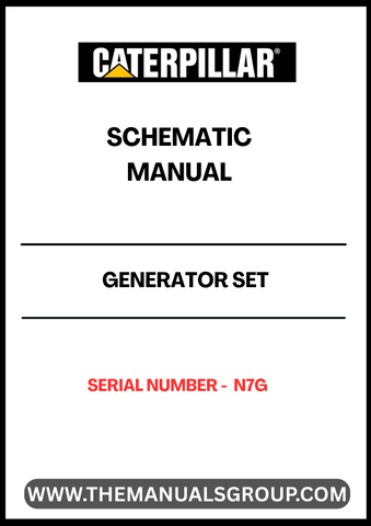Enhance your understanding and maintenance of your CAT Generator Set with the comprehensive Schematic Manual, specifically designed for serial number N7G. This manual provides detailed diagrams and schematics that simplify troubleshooting and repairs, ensuring your generator operates at peak performance.