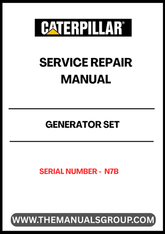 Enhance your maintenance capabilities with the CAT Generator Set Service Repair Manual, specifically designed for models with Serial Number N7B. This comprehensive guide provides detailed instructions and insights, ensuring you can effectively troubleshoot and repair your generator set with confidence.