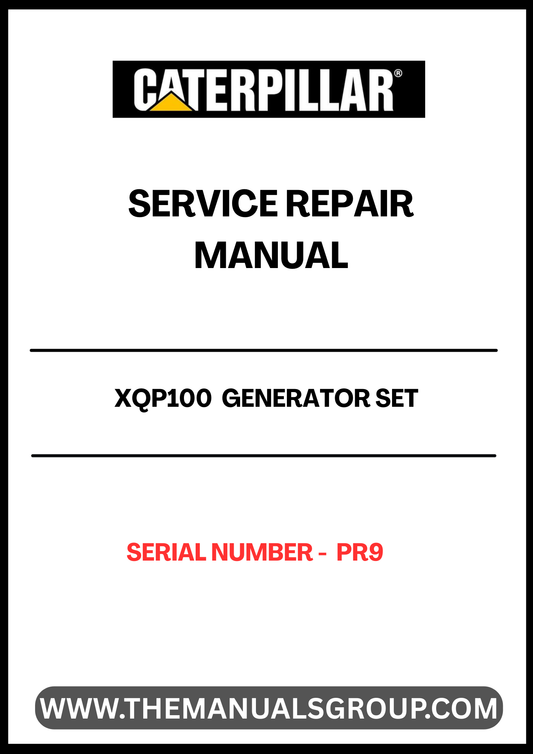 The CAT XQP100 Generator Set Service Repair Manual is an essential resource for maintaining and troubleshooting your generator. Designed specifically for serial number PR9, this manual provides detailed instructions and diagrams to ensure optimal performance and longevity of your equipment.