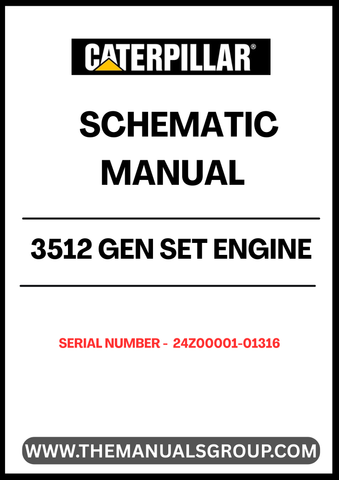 Unlock the full potential of your CAT 3512 Gen Set Engine with our comprehensive Schematic Manual, specifically designed for serial numbers 24Z00001-01316. This manual serves as an essential resource for technicians and engineers, providing detailed schematics that simplify troubleshooting and maintenance tasks.