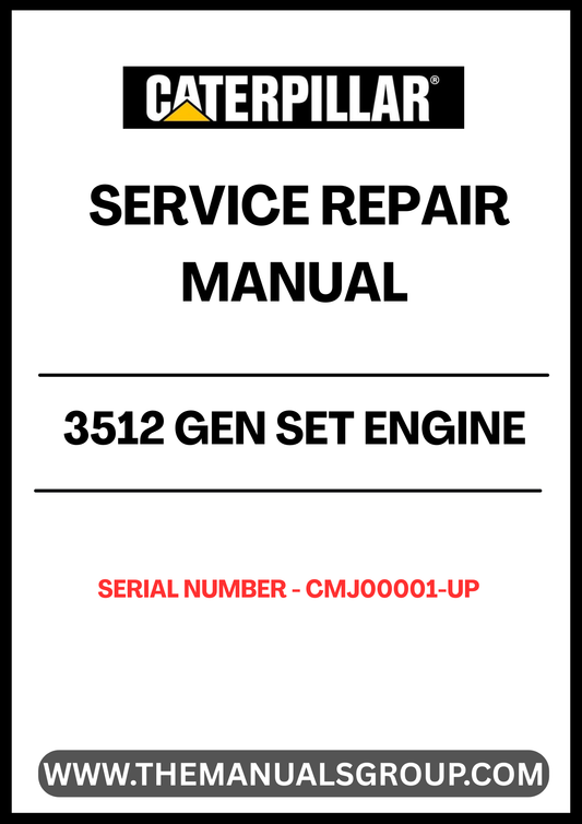 Unlock the full potential of your CAT 3512 Gen Set Engine with our comprehensive Service Repair Manual, specifically designed for serial numbers CMJ00001 and up. This manual is an essential resource for technicians and operators, providing detailed insights into maintenance, troubleshooting, and repair procedures tailored to your engine model.