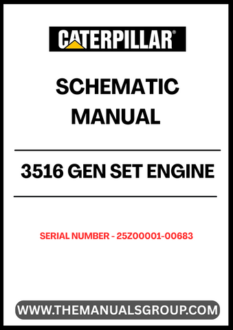 Discover the essential CAT 3516 Gen Set Engine Schematic Manual, designed specifically for serial numbers 25Z00001-00683. This comprehensive manual provides detailed schematics that are crucial for understanding the intricate workings of your engine, ensuring optimal performance and maintenance.