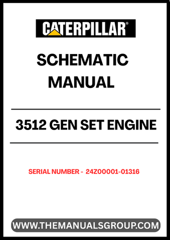 Discover the CAT 3512 Gen Set Engine Schematic Manual, designed specifically for serial numbers 24Z00001-01316. This comprehensive manual provides detailed schematics that are essential for understanding the intricate workings of your engine, ensuring optimal performance and maintenance.
