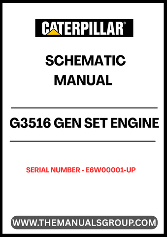 Unlock the full potential of your CAT G3516 Gen Set Engine with our comprehensive Schematic Manual, specifically designed for serial numbers E6W00001 and up. This manual serves as an essential resource for technicians and engineers, providing detailed schematics that simplify troubleshooting and maintenance tasks.