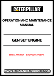 Ensure optimal performance and longevity of your CAT Gen Set engine with the comprehensive Operation and Maintenance Manual, specifically designed for serial numbers 5TD00001-00600. This manual serves as an essential resource, providing detailed instructions and guidelines to help you operate and maintain your engine efficiently.