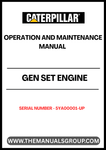  Ensure optimal performance and longevity of your CAT Gen Set Engine with the comprehensive Operation and Maintenance Manual, specifically designed for serial number 5YA00001 and above. This manual serves as an essential resource, providing detailed instructions and guidelines to help you operate and maintain your engine efficiently.