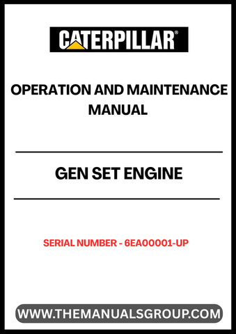Ensure optimal performance and longevity of your CAT generator set with the comprehensive Operation and Maintenance Manual, specifically designed for serial numbers 6EA00001 and up. This essential guide provides detailed instructions on operating procedures, maintenance schedules, and troubleshooting tips, empowering you to keep your equipment running smoothly.