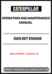 Ensure optimal performance and longevity of your CAT Gen Set Engine with the comprehensive Operation and Maintenance Manual, specifically designed for serial number 6FA00001-UP. This essential guide provides detailed instructions and insights into the efficient operation of your engine, helping you maximize productivity and minimize downtime.