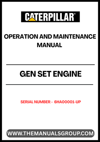 Enhance the performance and longevity of your CAT generator set with the comprehensive Operation and Maintenance Manual, specifically designed for serial numbers 6HA00001 and above. This essential guide provides detailed instructions and insights to ensure optimal operation, helping you maximize efficiency and minimize downtime.