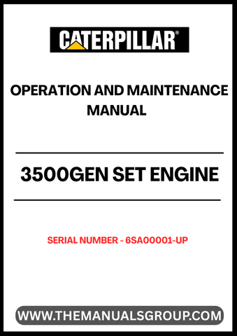 Discover the essential CAT 3500 Gen Set Engine Operation and Maintenance Manual, specifically designed for serial numbers 6SA00001-00536. This comprehensive guide is your go-to resource for understanding the intricacies of your engine, ensuring optimal performance and longevity.