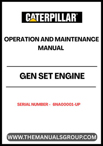 Unlock the full potential of your CAT Gen Set Engine with the comprehensive Operation and Maintenance Manual, specifically designed for serial numbers 6NA00001 and above. This essential guide provides detailed instructions and insights to ensure optimal performance and longevity of your engine, making it an indispensable resource for operators and technicians alike.