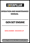 specifically designed for serial numbers 6WA00001 and up. This comprehensive guide provides detailed instructions to ensure optimal performance and longevity of your generator set. With clear diagrams and step-by-step procedures, you can easily navigate through operation protocols and maintenance tasks.
