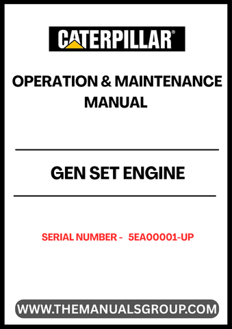  Enhance your operational efficiency with the CAT Gen Set Engine Operation & Maintenance Manual, specifically designed for serial numbers 5EA00001 and up. This comprehensive guide provides essential insights into the optimal functioning of your generator set, ensuring you maximize performance and longevity.