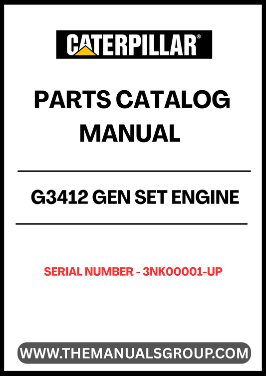 Enhance your maintenance and repair capabilities with the CAT G3412 Gen Set Engine Parts Catalog Manual, specifically designed for serial numbers 3NK00001 and up. This comprehensive manual serves as an essential resource for identifying and sourcing the right parts for your engine, ensuring optimal performance and longevity.