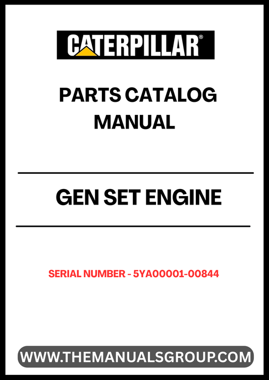 Discover the ultimate resource for maintaining and repairing your CAT generator set with the CAT Gen Set Engine Parts Catalog Manual (S/N - 5YA00001-00844). This comprehensive manual is designed to provide you with detailed information on parts, ensuring you have everything you need to keep your equipment running smoothly.