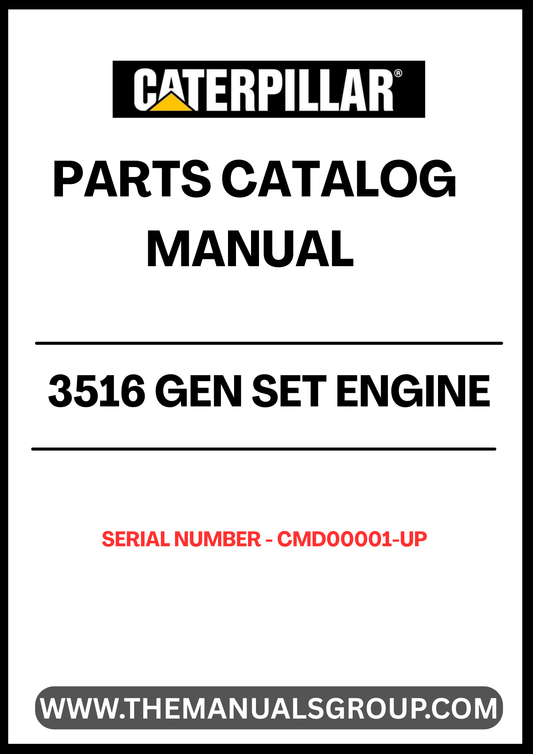Discover the essential CAT 3516 Gen Set Engine Parts Catalog Manual, designed specifically for serial numbers CMD00001 and up. This comprehensive manual serves as a vital resource for technicians and engineers, providing detailed information on parts, specifications, and maintenance procedures to ensure optimal performance of your engine.
