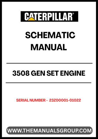 Enhance your maintenance and repair capabilities with the CAT 3508 Gen Set Engine Schematic Manual, specifically designed for serial numbers 23Z00001-01022. This comprehensive manual provides detailed schematics that are essenal for understanding the intricate workings of your engine, ensuring you have the right information at your fingertips.
