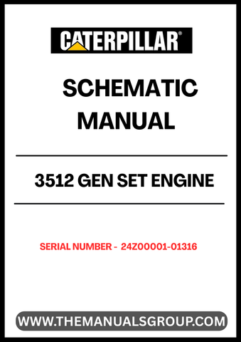 Discover the CAT 3512 Gen Set Engine Schematic Manual, specifically designed for serial numbers 24Z00001-01316. This comprehensive manual is an essential resource for technicians and engineers, providing detailed schematics that simplify troubleshooting and maintenance tasks.