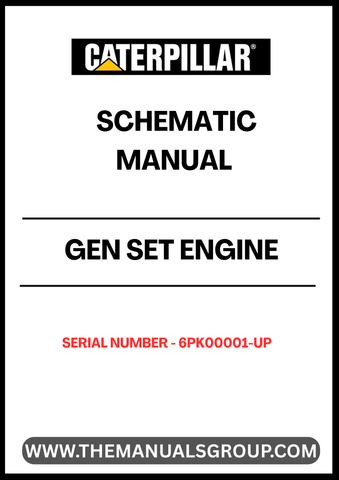 Unlock the full potential of your CAT generator set with the CAT Gen Set Engine Schematic Manual (S/N - 6PK00001-UP). This comprehensive guide provides detailed schematics and diagrams, ensuring you have the essential information at your fingertips for efficient maintenance and troubleshooting.