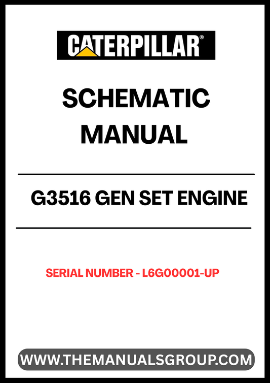 Unlock the full potential of your CAT G3516 Gen Set Engine with our comprehensive Schematic Manual, specifically designed for serial numbers L6G00001 and up. This manual serves as an essential resource for technicians and engineers, providing detailed schematics that simplify troubleshooting and maintenance tasks.