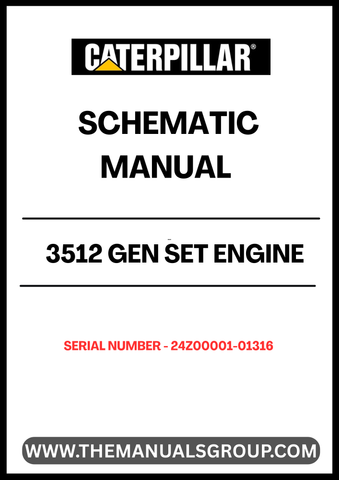 Discover the essential CAT 3512 Gen Set Engine Parts Catalog Manual, specifically designed for serial numbers 24Z00001-01316. This comprehensive manual serves as a vital resource for technicians and engineers, providing detailed diagrams and specifications to ensure accurate repairs and maintenance of your engine.