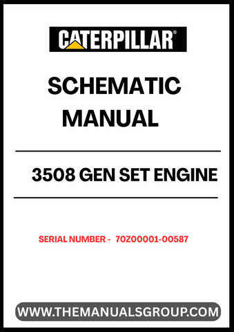 Discover the essential CAT 3508 Gen Set Engine Schematic Manual, designed specifically for serial numbers 70Z00001-00587. This comprehensive manual provides detailed schematics that are crucial for understanding the inner workings of your engine, ensuring optimal performance and maintenance.