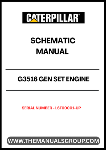 Unlock the full potential of your CAT G3516 Gen Set Engine with our comprehensive Schematic Manual, specifically designed for serial numbers L6F00001 and up. This manual serves as an essential resource for technicians and engineers, providing detailed schematics that simplify troubleshooting and maintenance tasks.
