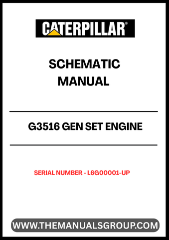 Unlock the full potential of your CAT G3516 Gen Set Engine with our comprehensive Schematic Manual, specifically designed for serial numbers L6G00001 and up. This manual serves as an essential resource for technicians and engineers, providing detailed schematics that simplify troubleshooting and maintenance tasks.