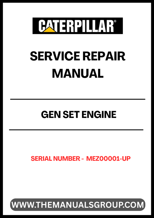 Ensure your CAT C18 Gen Set engine operates at peak performance with our comprehensive Service Repair Manual, specifically designed for serial numbers MEZ00001 and up. This manual is an essential resource for technicians and DIY enthusiasts alike, providing detailed instructions and insights into maintenance and repair procedures.