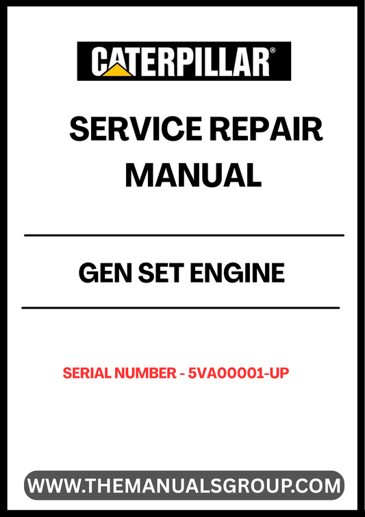 Discover the ultimate resource for maintaining your CAT Gen Set Engine with the comprehensive Service Repair Manual, specifically designed for serial numbers 5VA00001 and up. This manual is an essential tool for technicians and DIY enthusiasts alike, providing detailed instructions and insights to ensure your engine operates at peak performance.
