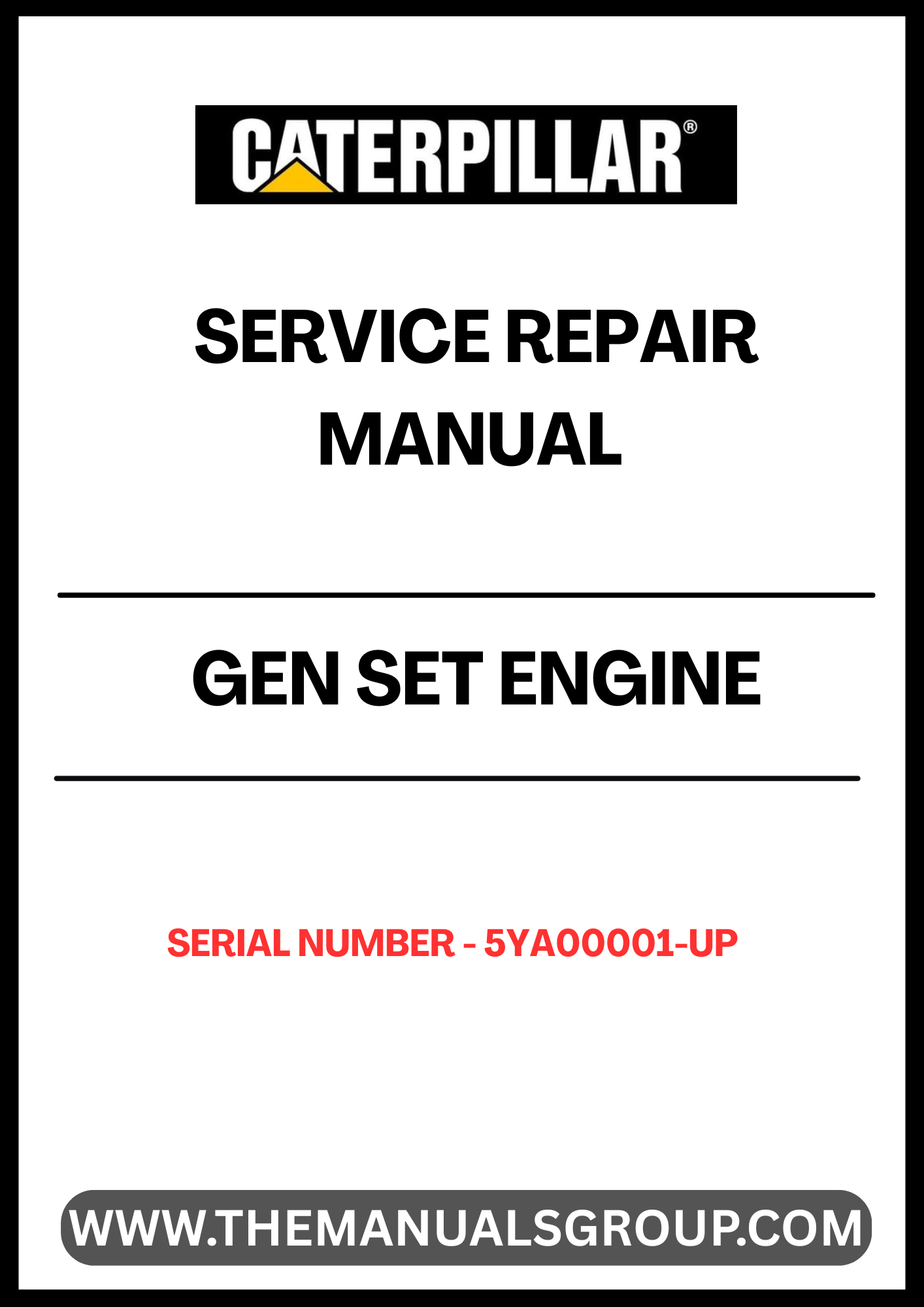 This CAT Gen Set Engine Service Repair Manual is an essential resource for anyone working with serial numbers 5YA00001 and up. Designed for both professionals and enthusiasts, this manual provides comprehensive guidance on maintenance, troubleshooting, and repair procedures specific to your engine model.
