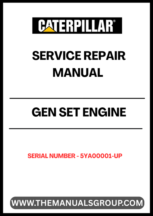 This CAT Gen Set Engine Service Repair Manual is an essential resource for anyone working with serial numbers 5YA00001 and up. Designed for both professionals and enthusiasts, this manual provides comprehensive guidance on maintenance, troubleshooting, and repair procedures specific to your engine model.
