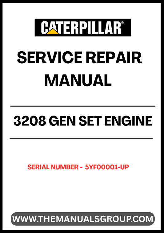  Enhance your maintenance capabilities with the CAT 3208 Gen Set Engine Service Repair Manual, specifically designed for serial numbers 5YF00001 and up. This comprehensive guide provides detailed instructions and insights to ensure your engine operates at peak performance, minimizing downtime and maximizing efficiency.