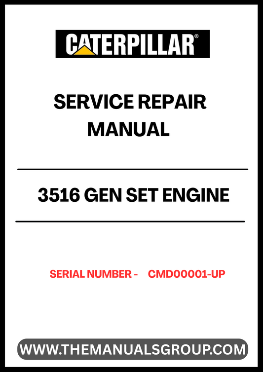  Ensure your CAT 3516 Gen Set Engine operates at peak performance with our comprehensive Service Repair Manual, specifically designed for serial numbers CMD00001 and up. This manual is an essential resource for technicians and operators, providing detailed instructions and insights into maintenance and repair procedures.