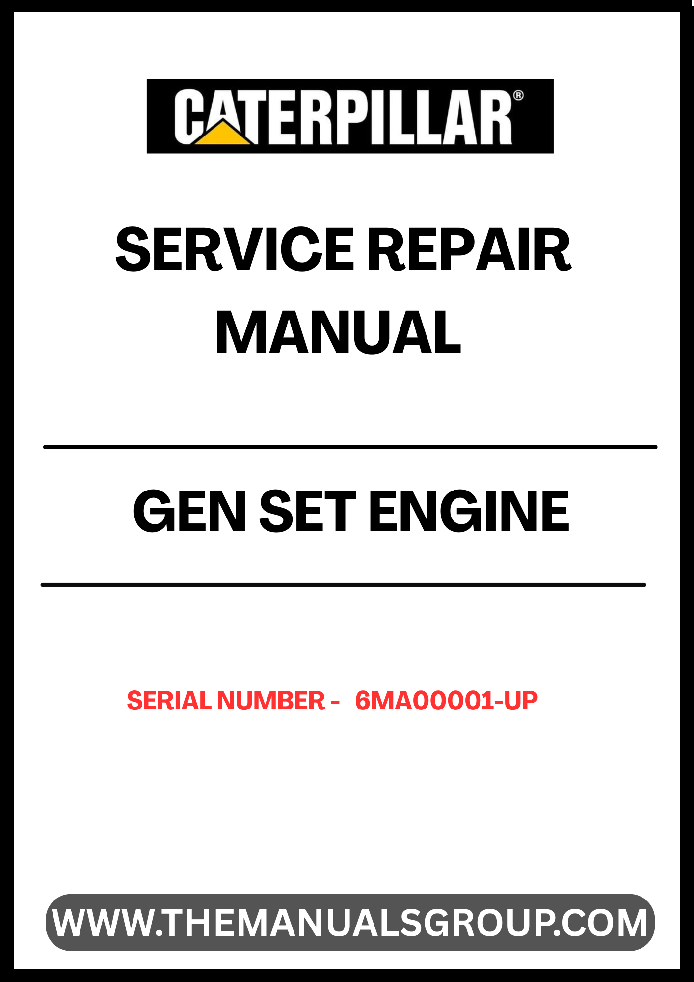 Enhance the performance and longevity of your CAT generator set with the comprehensive Engine Operation and Maintenance Manual, specifically designed for serial numbers 6MA00001 and up. This essential guide provides detailed instructions and insights to ensure optimal operation, helping you maximize efficiency and minimize downtime.
