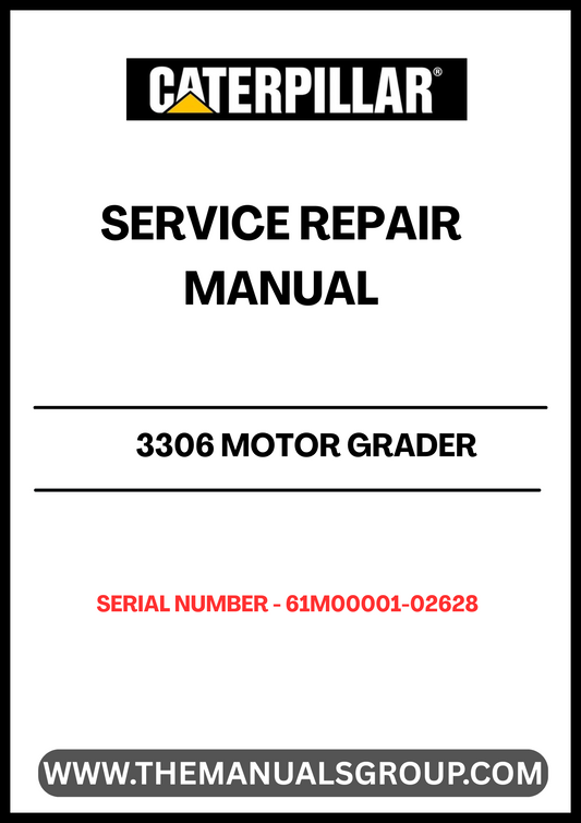 Ensure your CAT 3306 Motor Grader operates at peak performance with our comprehensive Service Repair Manual, specifically designed for serial numbers 61M00001-02628. This manual is an essential resource for technicians and operators alike, providing detailed instructions and insights to keep your equipment running smoothly.