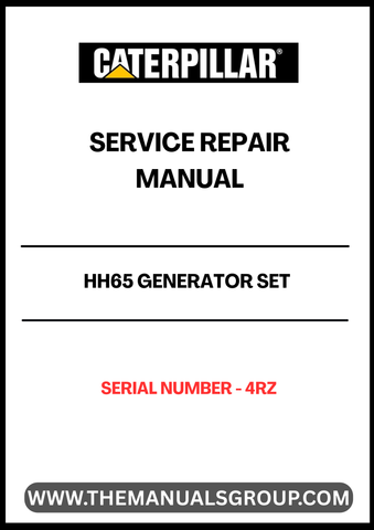 Ensure your CAT HH65 Generator Set operates at peak performance with our comprehensive Service Repair Manual, specifically designed for serial number 4RZ. This manual provides detailed instructions and insights, making it an essential resource for both seasoned technicians and DIY enthusiasts.