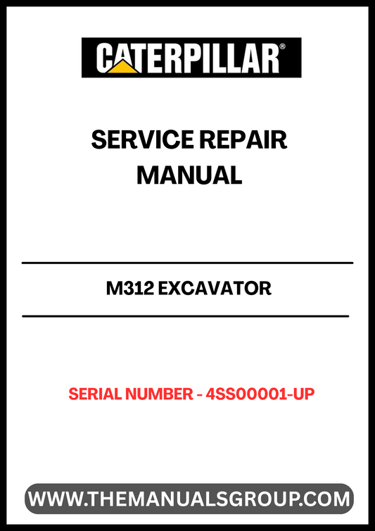 Ensure your CAT M312 Excavator operates at peak performance with the comprehensive Service Repair Manual, specifically designed for serial numbers 4SS00001 and up. This manual is an essential resource for technicians and operators alike, providing detailed instructions and insights to tackle maintenance and repair tasks efficiently.