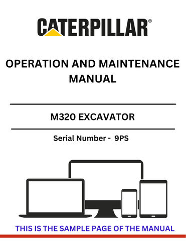Enhance your operational efficiency with the CAT M320 Excavator Operation and Maintenance Manual. This comprehensive guide is designed to provide you with essential information on the proper use and upkeep of your excavator, ensuring optimal performance and longevity.