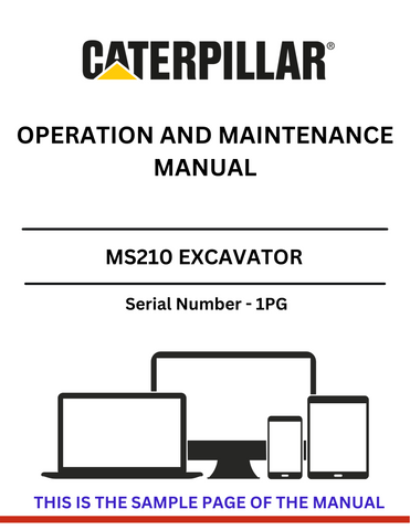  Inside, you'll find detailed instructions on operating the excavator safely and effectively, along with essential maintenance tips to keep your machine running smoothly. This manual is an invaluable resource for both seasoned operators and those new to the CAT MS210.
