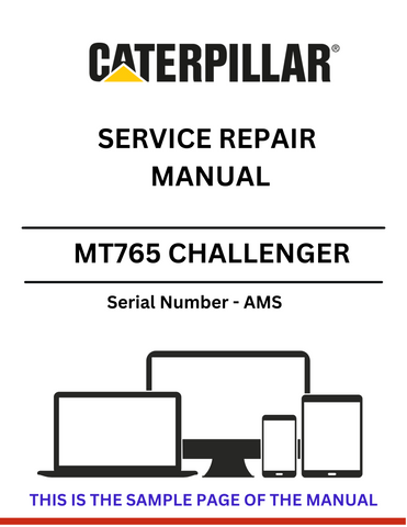 Discover the comprehensive CAT MT765 Challenger service repair manual for S/N - AMS. Access detailed guides and troubleshooting tips for optimal performance.
