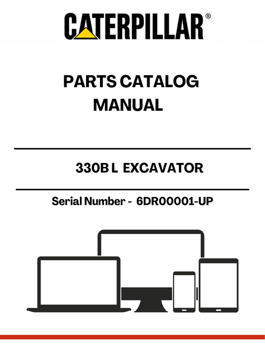 Discover the essential CAT 330B L Excavator Parts Catalog Manual, specifically designed for models with serial number 6DR00001 and up, powered by the robust 3306 engine. This comprehensive manual is your go-to resource for identifying and sourcing the right parts for your excavator, ensuring optimal performance and longevity.