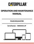 The CAT PL121 Excavator Operation and Maintenance Manual is an essential resource for operators and maintenance personnel. Designed specifically for serial numbers 4NR00001 and up, this manual provides comprehensive guidance on the safe and efficient operation of your excavator, ensuring optimal performance and longevity.