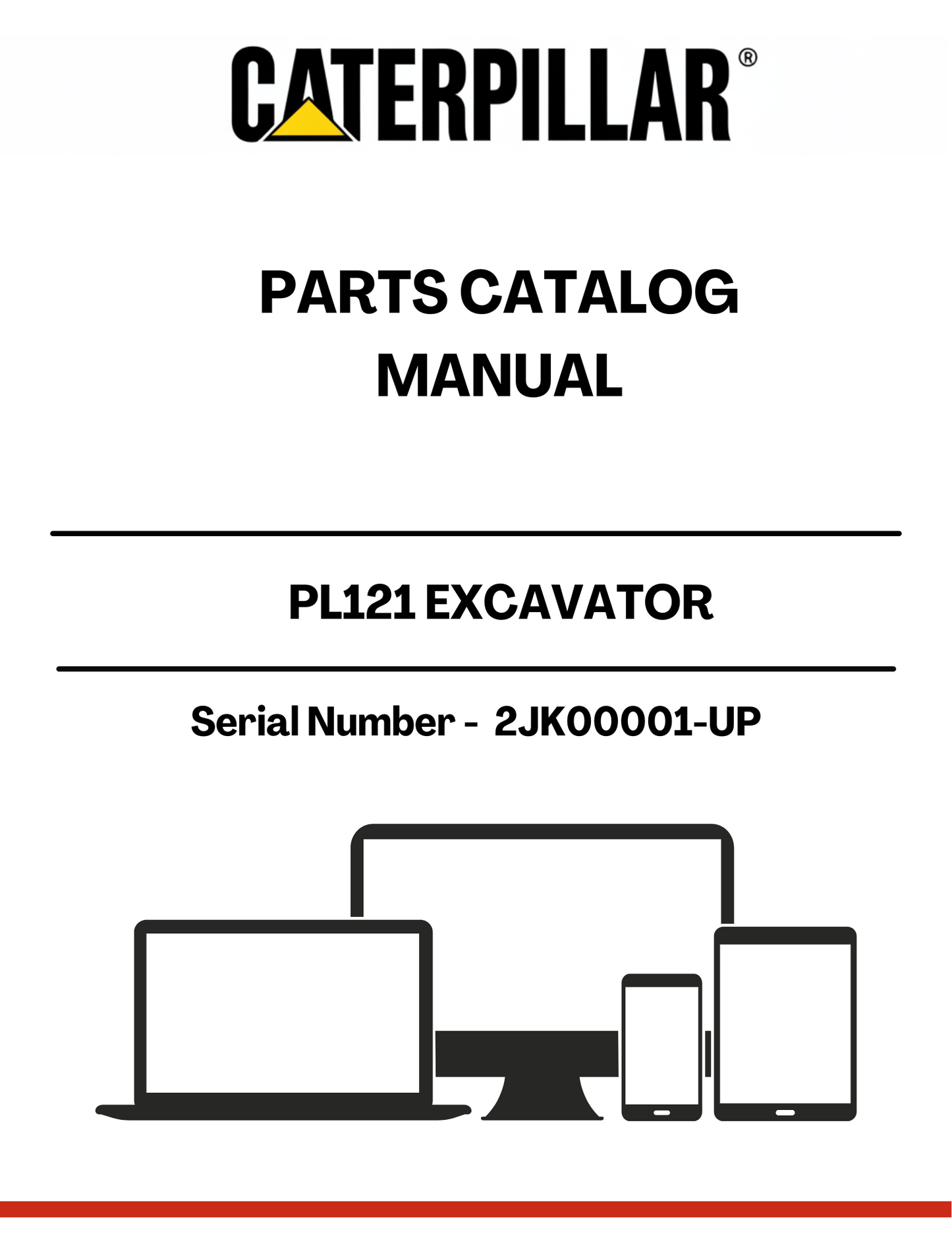 Discover the essential CAT PL121 Excavator Parts Catalog Manual, designed specifically for serial numbers 2JK00001 and up. This comprehensive manual is your go-to resource for identifying and sourcing the right parts for your CAT excavator, ensuring optimal performance and longevity of your machinery.