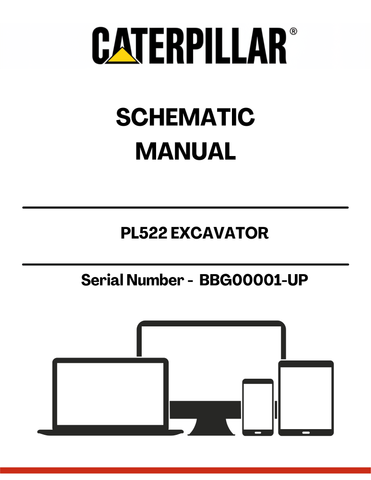 Discover the CAT PL522 Excavator Schematic Manual, designed specifically for models with serial number BBG00001 and up. This comprehensive manual provides detailed schematics that are essential for understanding the intricate workings of your excavator, ensuring you have the right information at your fingertips for maintenance and repairs.