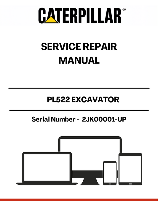 Unlock the full potential of your CAT PL522 Excavator with the comprehensive Service Repair Manual, specifically designed for serial numbers 2JK00001 and up. This manual is an essential resource for both seasoned professionals and DIY enthusiasts, providing detailed instructions and insights to keep your equipment running smoothly.