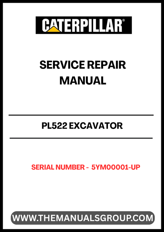 Unlock the full potential of your CAT PL522 Excavator with the comprehensive Service Repair Manual, specifically designed for serial numbers 5YM00001 and up. This essential guide provides detailed instructions and diagrams, ensuring you have the right information at your fingertips for efficient maintenance and repairs.