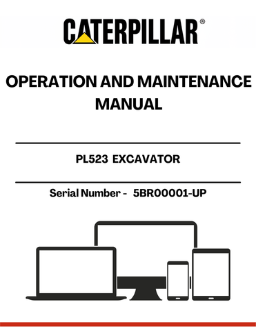 The CAT PL523 Excavator Operation and Maintenance Manual is an essential resource for operators and maintenance personnel. Designed specifically for serial numbers 5BR00001 and up, this manual provides comprehensive guidance on the safe and efficient operation of your excavator, ensuring optimal performance and longevity.